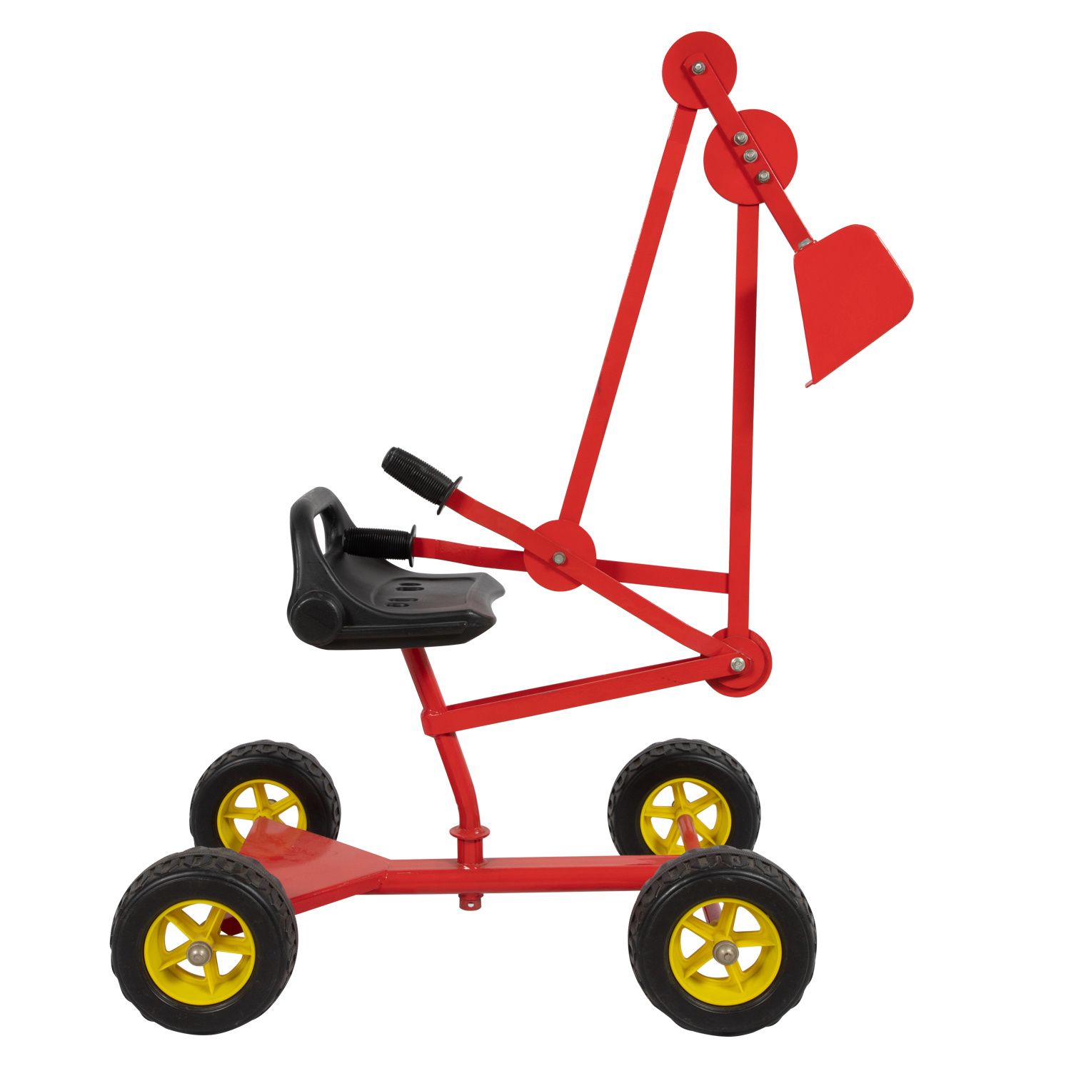 A miniature excavator