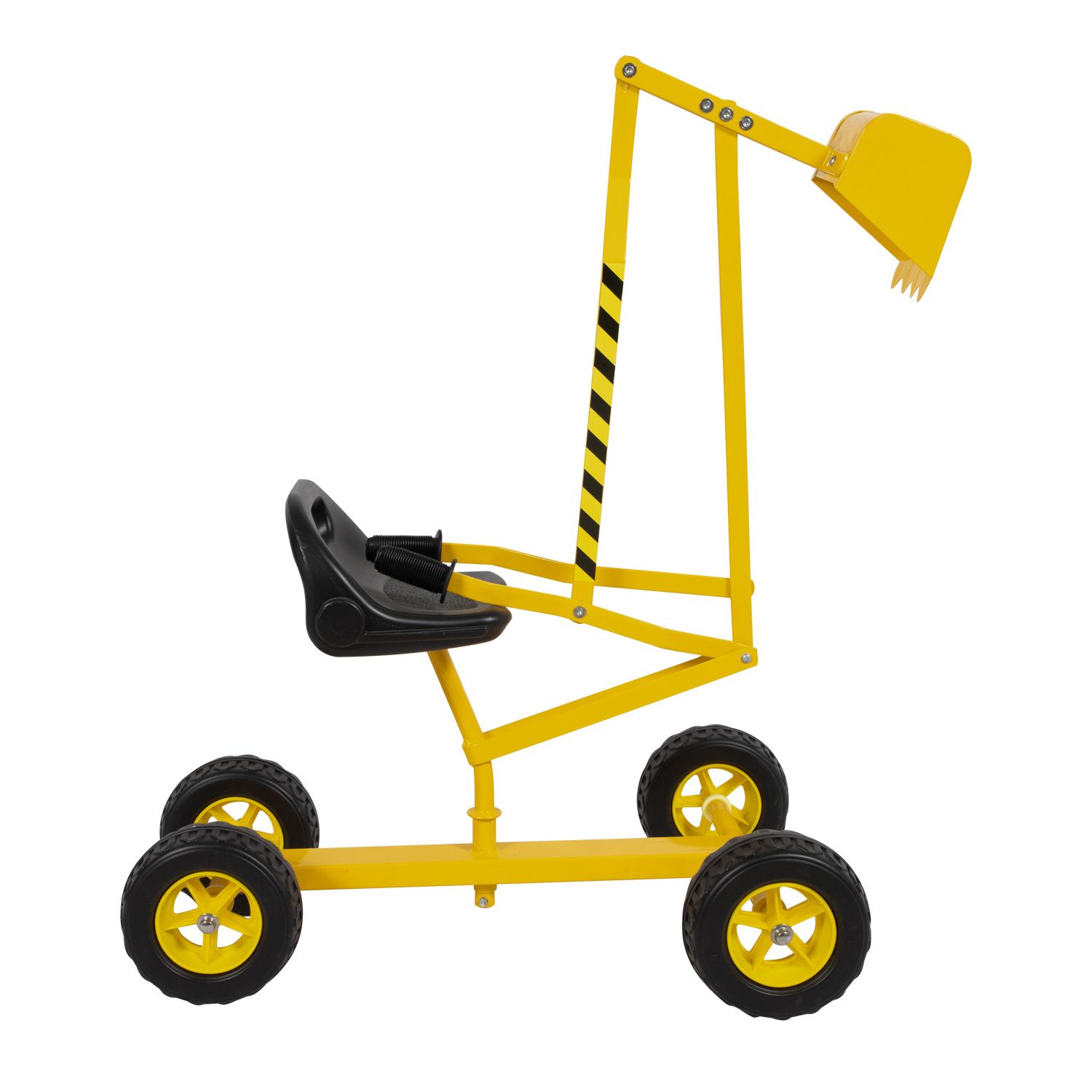 A miniature excavator