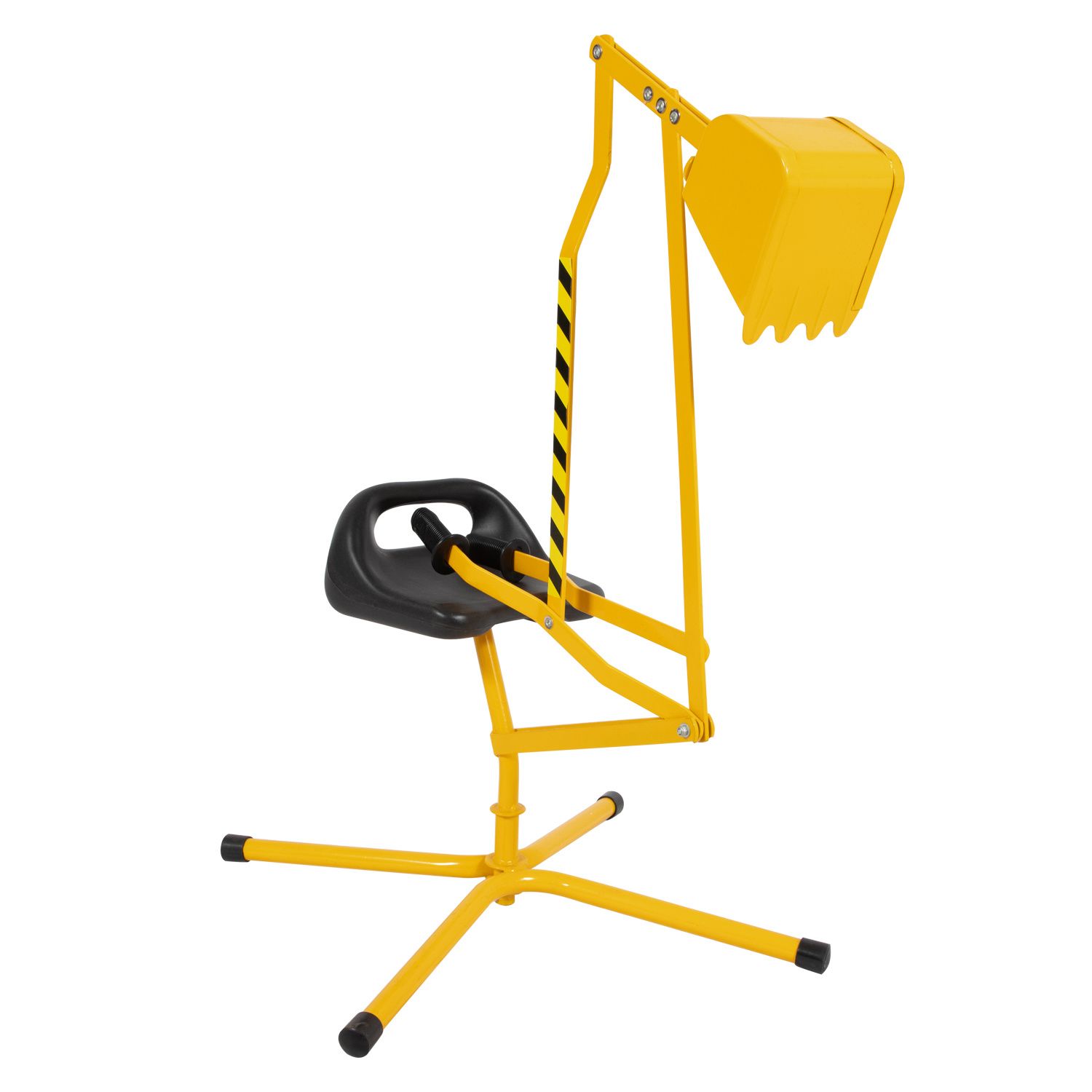 A miniature excavator