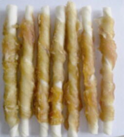 鸡肉绕牛皮棒